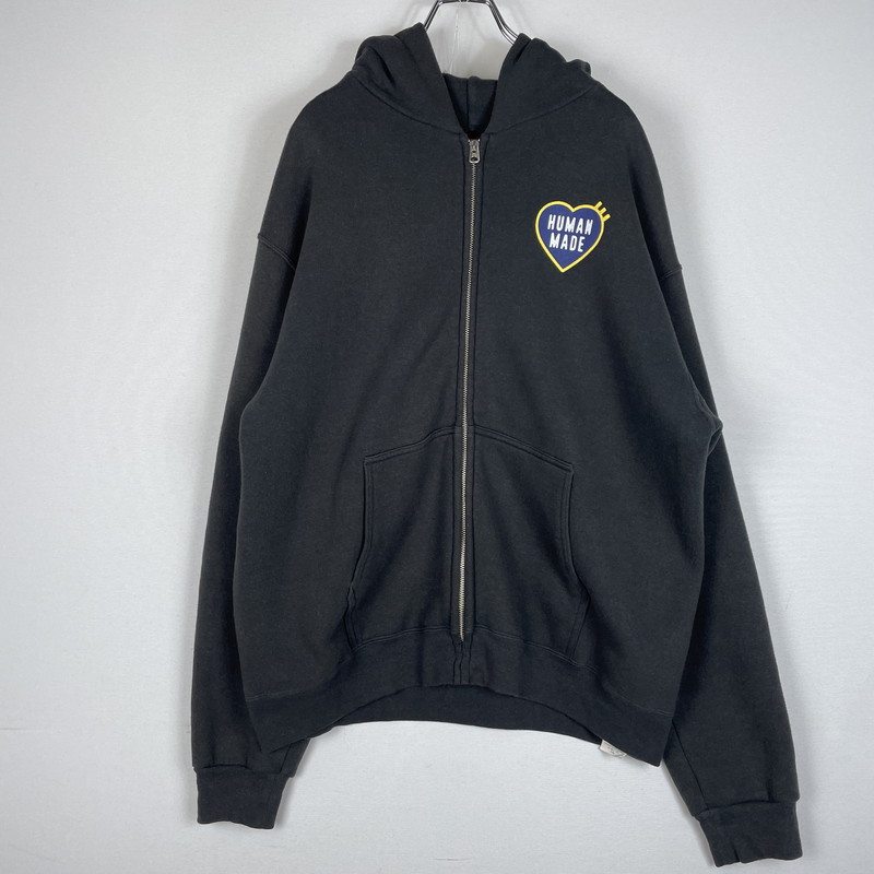 【中古品】【メンズ】  HUMANMADE ヒューマンお手伝いさん CLASSIC ZIPUP HOODIE HM28CS044 古典派音楽 ジップアップ フーディー トップス パーカー 142-260603-ss-04-tei 大いさ：L 色合い：黒いこと系 生生世世Net店