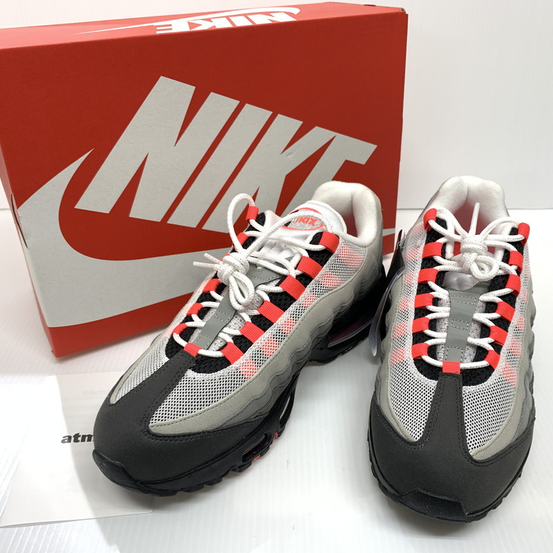 【中古品】【メンズ】 NIKE ナイキ AIR MAX 95 OG BIG BUBBLE MEDIUM ASH SOLAR RED IM7410-001 エアマックス95 スニーカー 靴 シューズ 160-260624-ko-11-tei サイズ：27.5cm カラー：レッド 万代Net店｜万代Net店