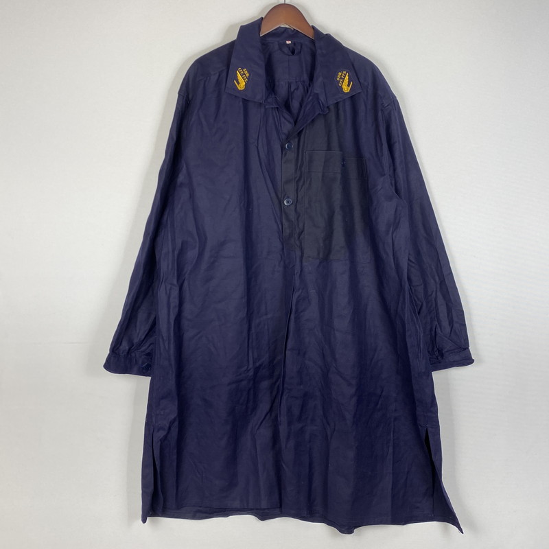 【現状渡し品】【メンズ】 SWISS スイス HALF BUTTON SMOCK SBB.CFF. VINTAGE ハーフ ボタン スモック ジャケット ライトアウター ヴィンテージ スイス連邦鉄道 145-260624-sa-01-tei サイズ：110 カラー：ネイビー 万代Net店｜万代Net店