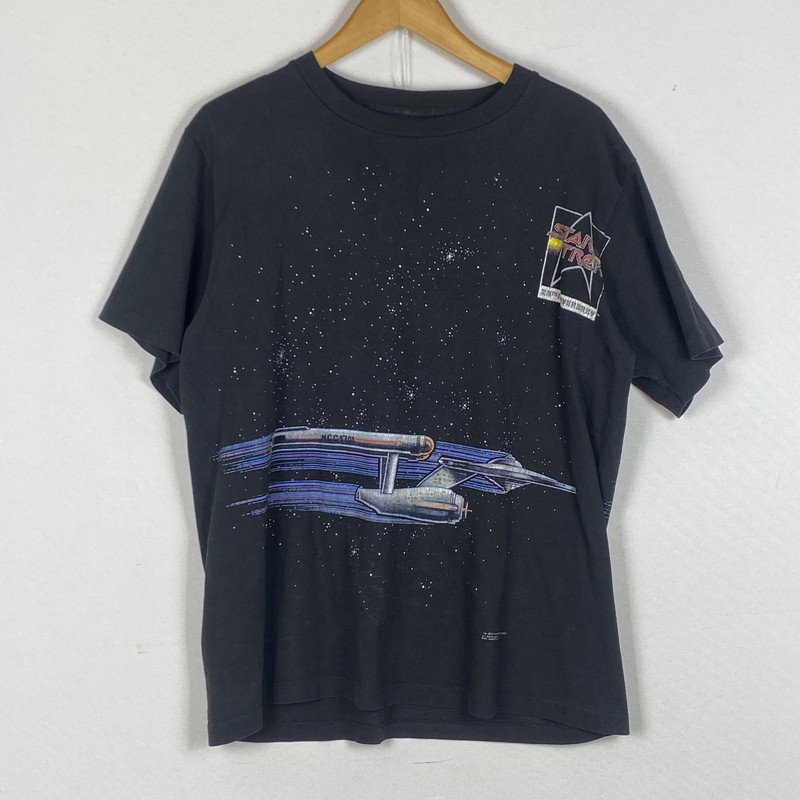 【中古品】【メンズ】 CHANGES チェンジズ 90's 25ANNIVERSARY STARTREK TEE 90年代 25周年 スタートレック Ｔシャツ 半袖 トップス 145-260624-sa-16-tei サイズ：L カラー：ブラック 万代Net店｜万代Net店 10,868円