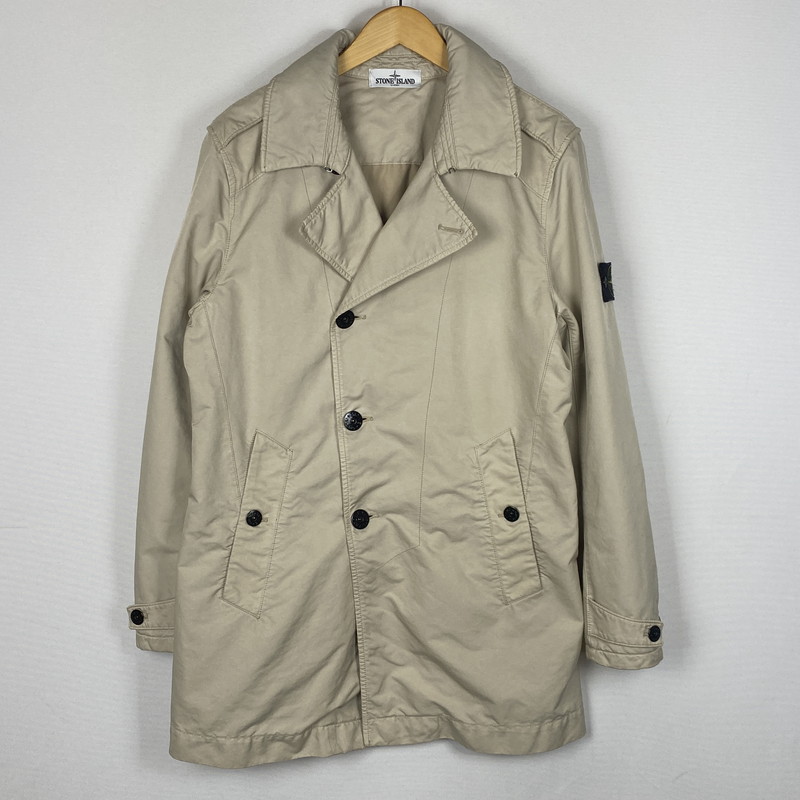 【中古品】【メンズ】 STONE ISLAND ストーン アイランド DAVID&minus;TC COAT 571545249 デイヴィット ティーシー コート アウター 141-260624-sa-23-tei サイズ：M カラー：ベージュ 万代Net店｜万代Net店