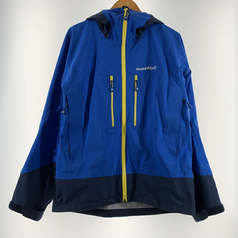 【現状渡し品】【メンズ】 mont-bell モンベル COSMIC PARKA 1106526 コスミック パーカー ライトアウター ソフトシェルジャケット 144-260629-ko-11-tei サイズ：M カラー：ブルー 万代Net店｜万代Net店