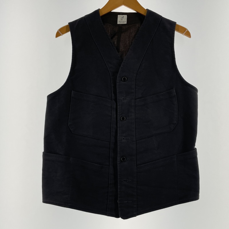 【中古品】【メンズ】 ANATOMICA アナトミカ SAGAN VEST ENGLISH MOLESKIN サガン ベスト イングリッシュ モールスキン トップス 140-260706-sa-03-tei サイズ：M カラー：ブラウン 万代Net店｜万代Net店