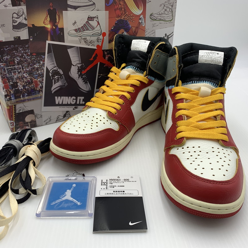 【中古品】【メンズ】 NIKE ナイキ × UNION ユニオン 別注 コラボ AIR JORDAN 1 RETRO HIGH OG CHICAGO SHADOW HV8563-600 エアジョーダン1 レトロ ハイ スニーカー 靴 シューズ 160-260711-ko-11-tei サイズ:27cm カラー:レッド 万代Net店|万代Net店