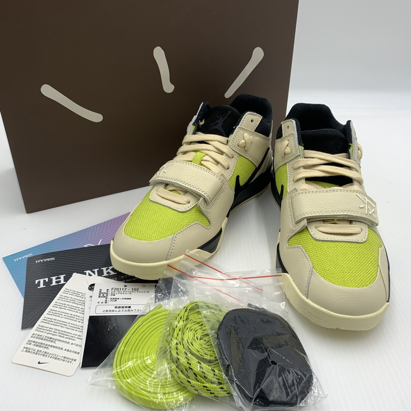 【中古品】【メンズ】 NIKE ナイキ &times; TRAVIS SCOTT トラヴィス スコット別注 コラボ JUMPMAN JACK TR FZ8117-204 ジャンプマン ジャック スニーカー 靴 シューズ 160-260711-ko-14-tei サイズ：27cm カラー：ベージュ 万代Net店｜万代Net店