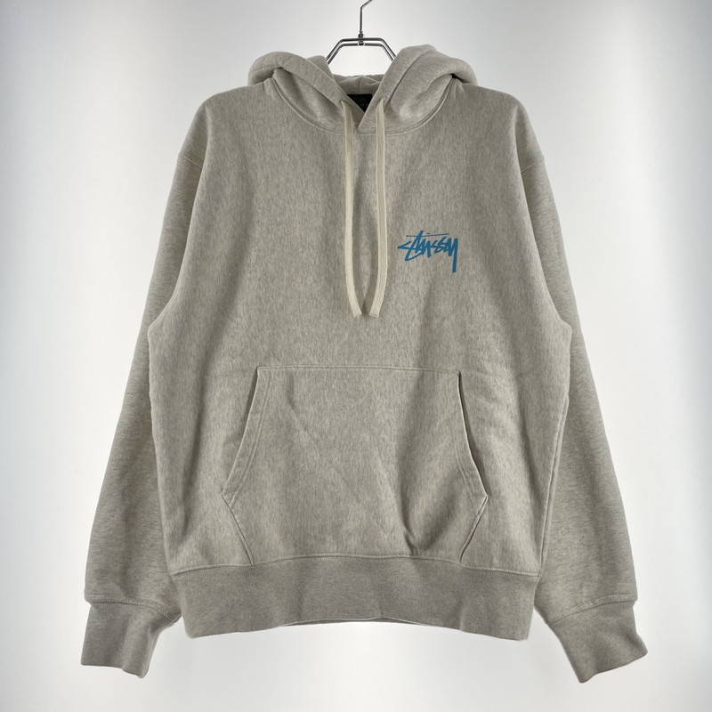 【中古品】【メンズ】 STUSSY ステューシー DANCE ENERGY HOODIE 1924818 ダンスエナジー フーディー 長袖 トップス プルオーバーパーカー 142-260713-yo-08-tei サイズ：M カラー：グレー 万代Net店｜万代Net店