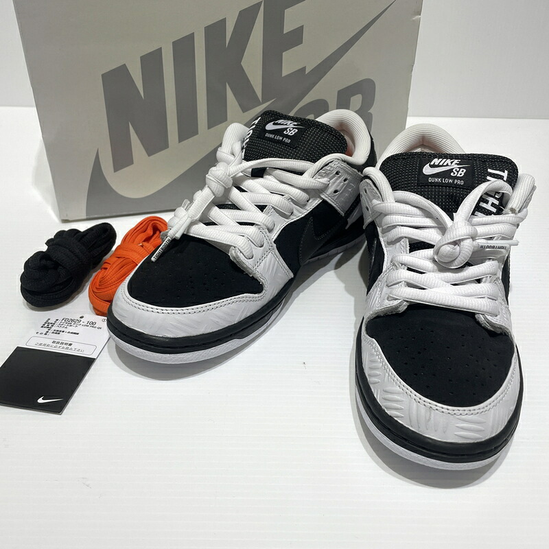 【中古品】【メンズ】 NIKE ナイキ &times; TIGHTBOOTH PRODUCTION タイトブース プロダクション 別注 コラボ SB DUNKLOW PRO QS FD2629-100 ダンク ロー プロ スニーカー 靴 シューズ 160-260715-ko-03-tei サイズ：26.5cm カラー：ブラック/ホワイト 万代Net店｜万代Net店 21,681円
