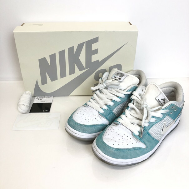 エイプリルスニーカーNIKE APRIL SKATEBOARDS Nike SB Dunk Low Pro QS White and Multi-Color