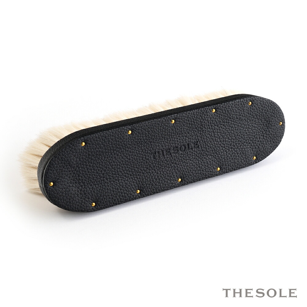 THE SOLE 山羊毛 象革 洋服 ブラシ ブラック 楽天市場】THE SOLE ザソール 山羊毛 象革 洋服ブラシ TSB-EL