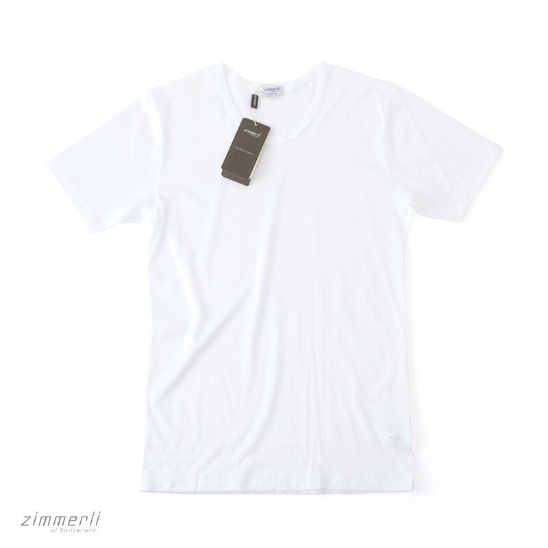 zimmerli ヅィメリー (Switzerland) ・252 Royal Classic 労働者の一団 Uのど首 ティーシャツ ・art. 252-8125 ・col. white (白いこと) ・made インチ Switzerland スイス連邦製 ・国内定め事品