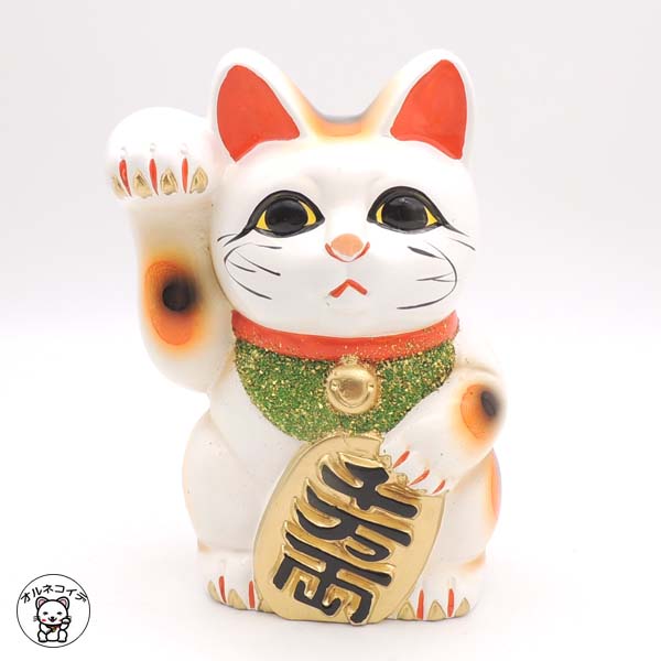 楽天市場】招き猫 置物 まねきねこ 開店祝い 【白福猫（3号左手