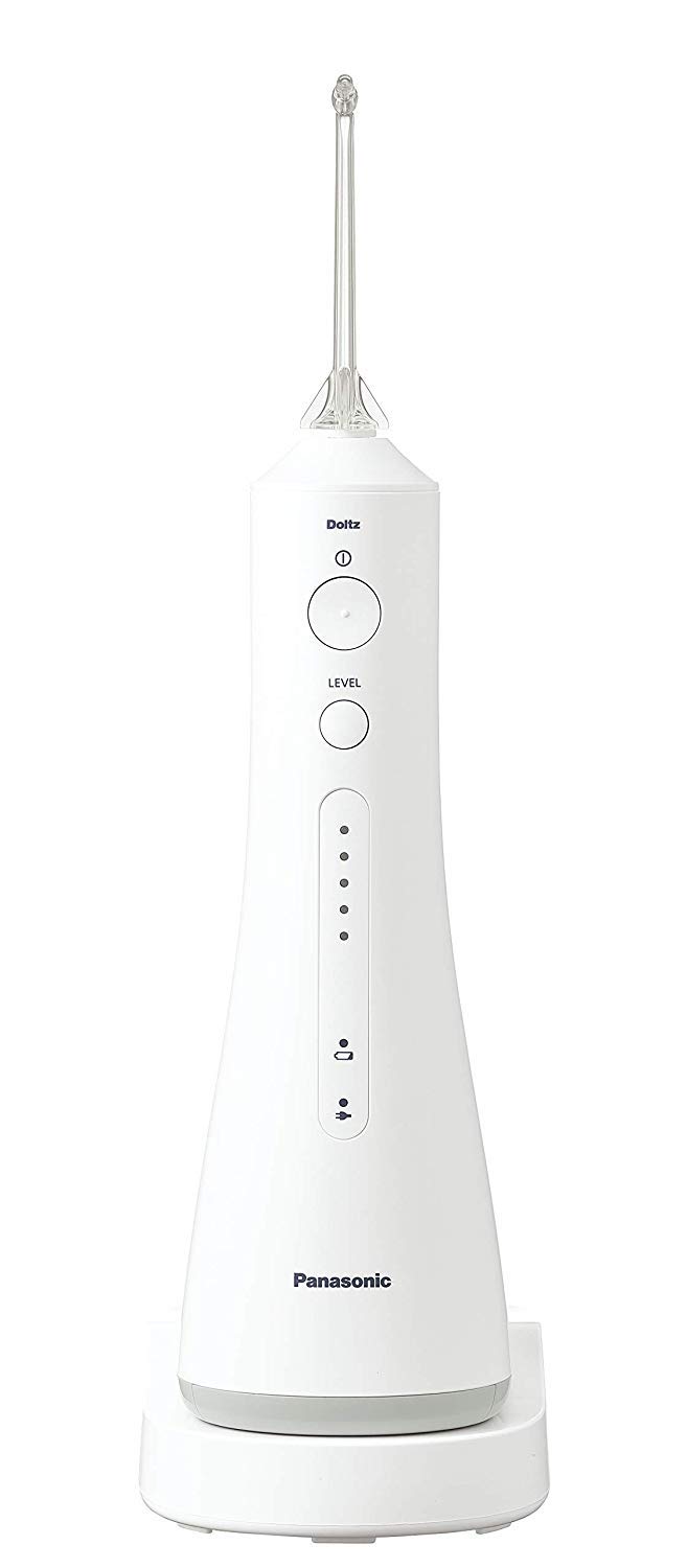 パナソニック 口洗いもの器 ジェットウォッシャー ドルツ コードレス IPX7雨合羽 超音波流水 5度合い合わせる 白 EW-DJ52-W