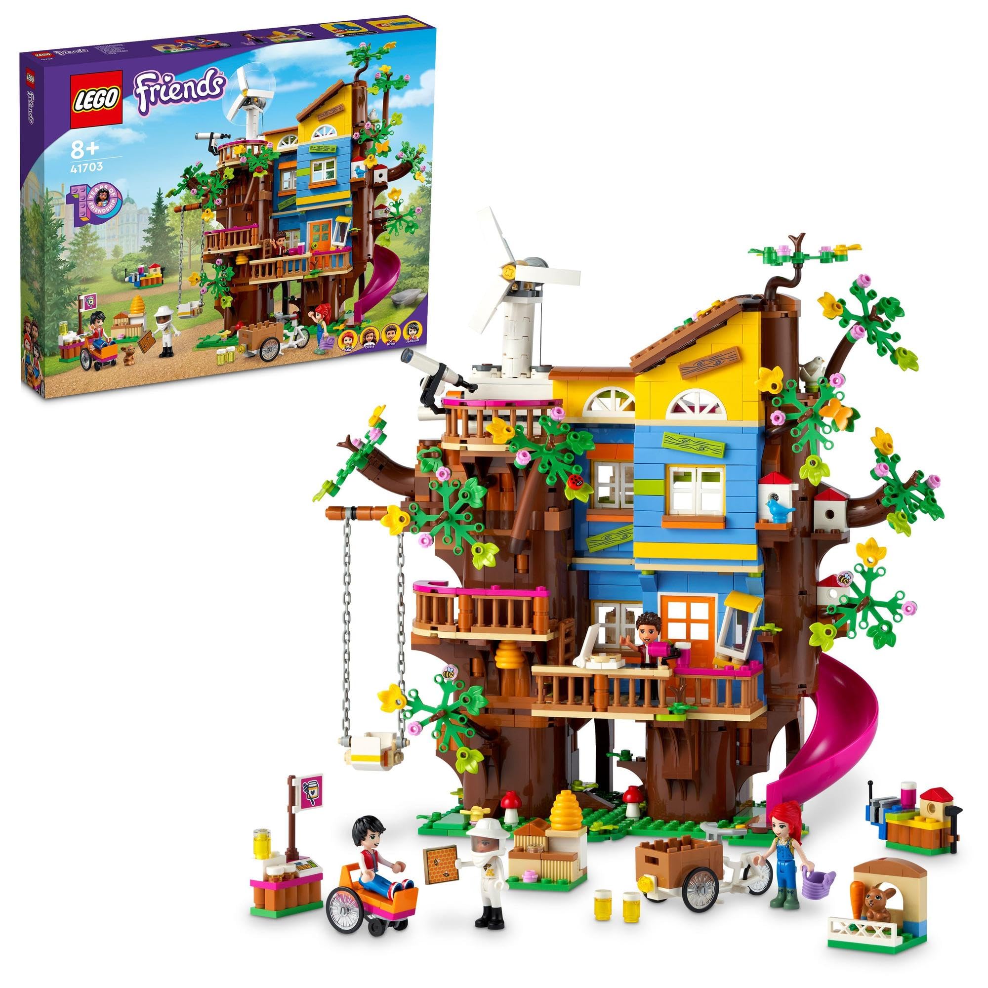 レゴ(LEGO) フレンズ 友好的な関係 天然木住み家 クリスマス差し上げ物 クリスマス 41703 手あそび 立ちはだかる 家 おうち おあやつり人形 お人形さん お嬢さん 8歳以上