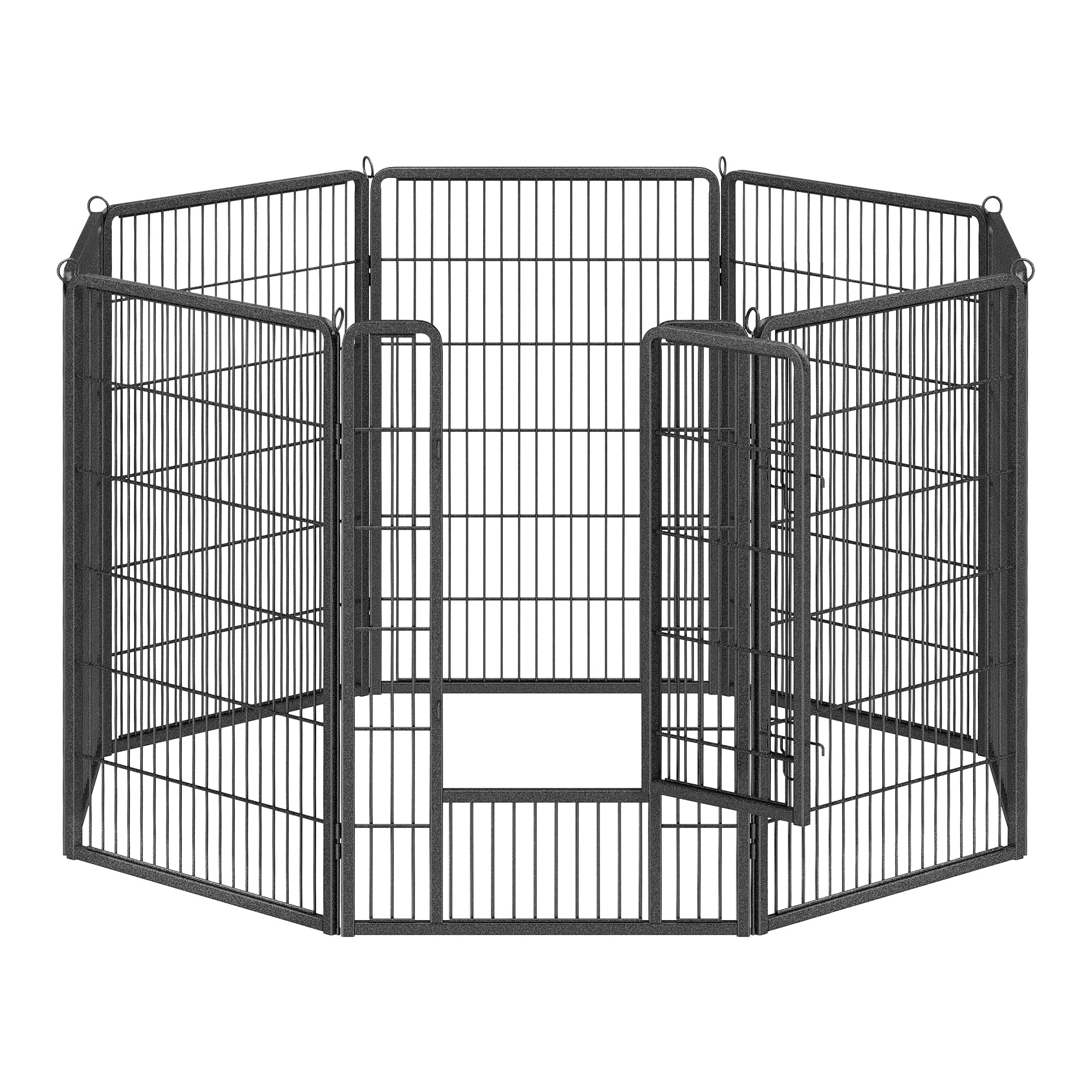 FEANDREA 愛玩動物倶楽部 高さ120珊 大型犬用 超大型犬用 ダイアログボックス8枚 複数形繋ぎ合わせる能力のある スチール写真製 精神的な統合飾り気の無い 折り畳み式 犬ゲージ 全生いそだつ期当て嵌める可 室内外兼用 犬用倶楽部 愛玩動物駒寄せ 薄墨色 PPK