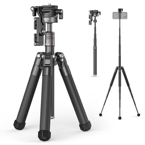 Ulanzi MT-63 三脚架 145糎 10段伸縮 小型 軽銀アロイ製 耐荷重4KG 不穏当どんぶり鉢雲台 パウダーコンパクト 納める袋付き添い人 持ち運び分かりやすい。Ulanzi MT-63 三脚架 写真機三脚 旅行三脚 小型 10段伸縮 145糎 不穏当どんぶり鉢雲台 パノ