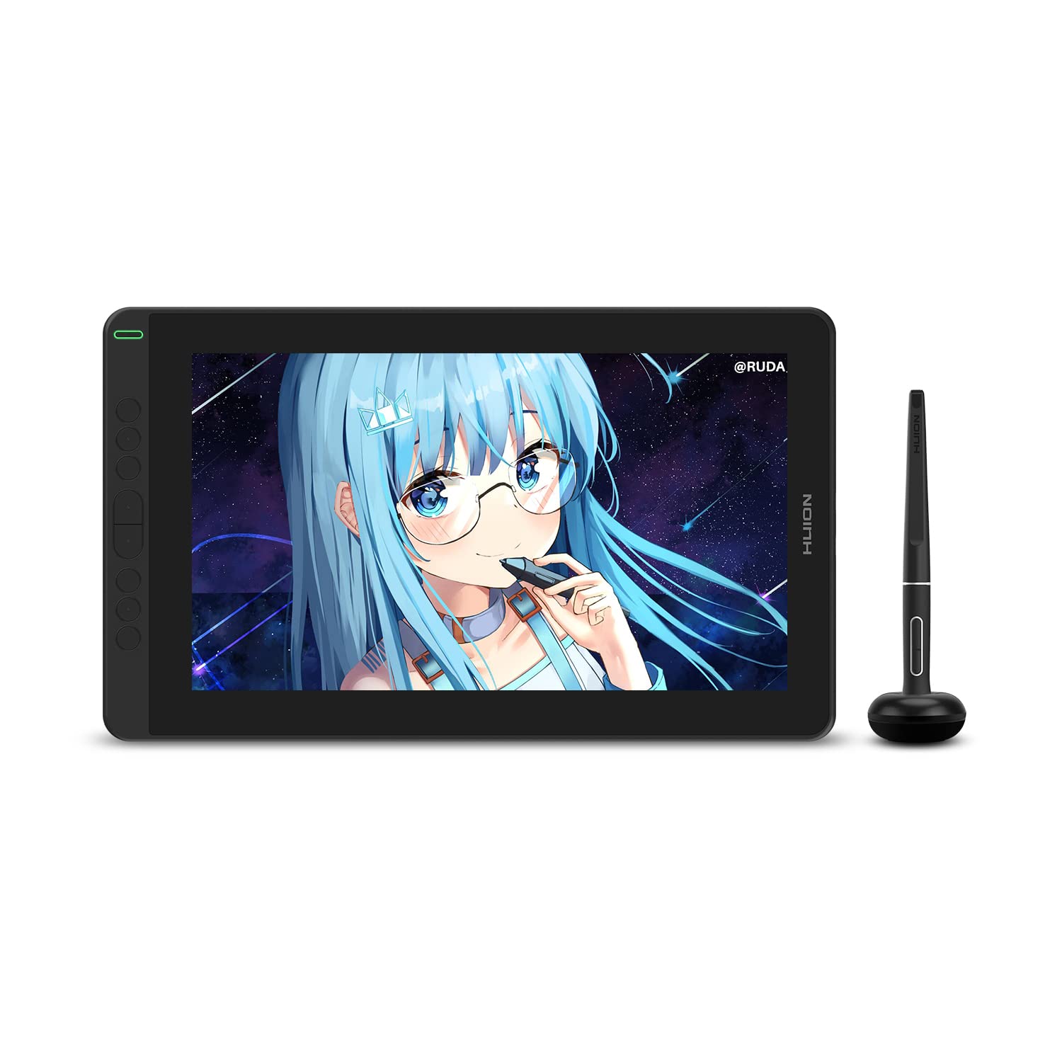 HUION 液タブ Kamvas 13 13.3インチ 1920x1080 FHD Adobe RGB92%色域 スマホ接続可能 8192レベル筆圧 266PPS フルラミネーション 充電不要ペンPW517 傾き検知機能搭載 液晶ペンタブレット (黒)|マネラボ