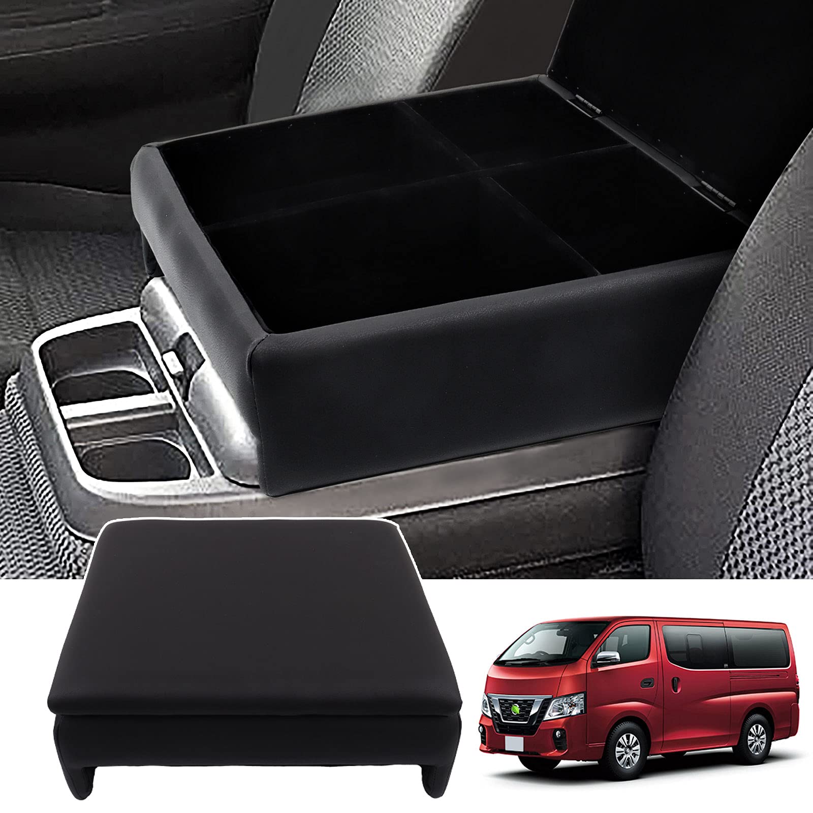 Auto Spec NV350隊商 E26 車用アームレスト コンソールボックス 手押し車 DX/GX、割り増し金GX、マイクロバスDX/GX にのみ其れ相応 車内納めるボックス席 H24.06- 車種専用腹積もり 小入れもの 肘掛け 肘置き 多役立つこと 納めるアクセサ
