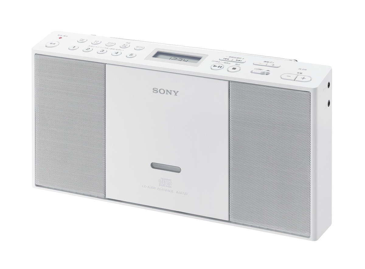 ソニー CDラジオ受信機 ZS-E30 : FM/AM/広広としたFM相応う 白いこと ZS-E30 W