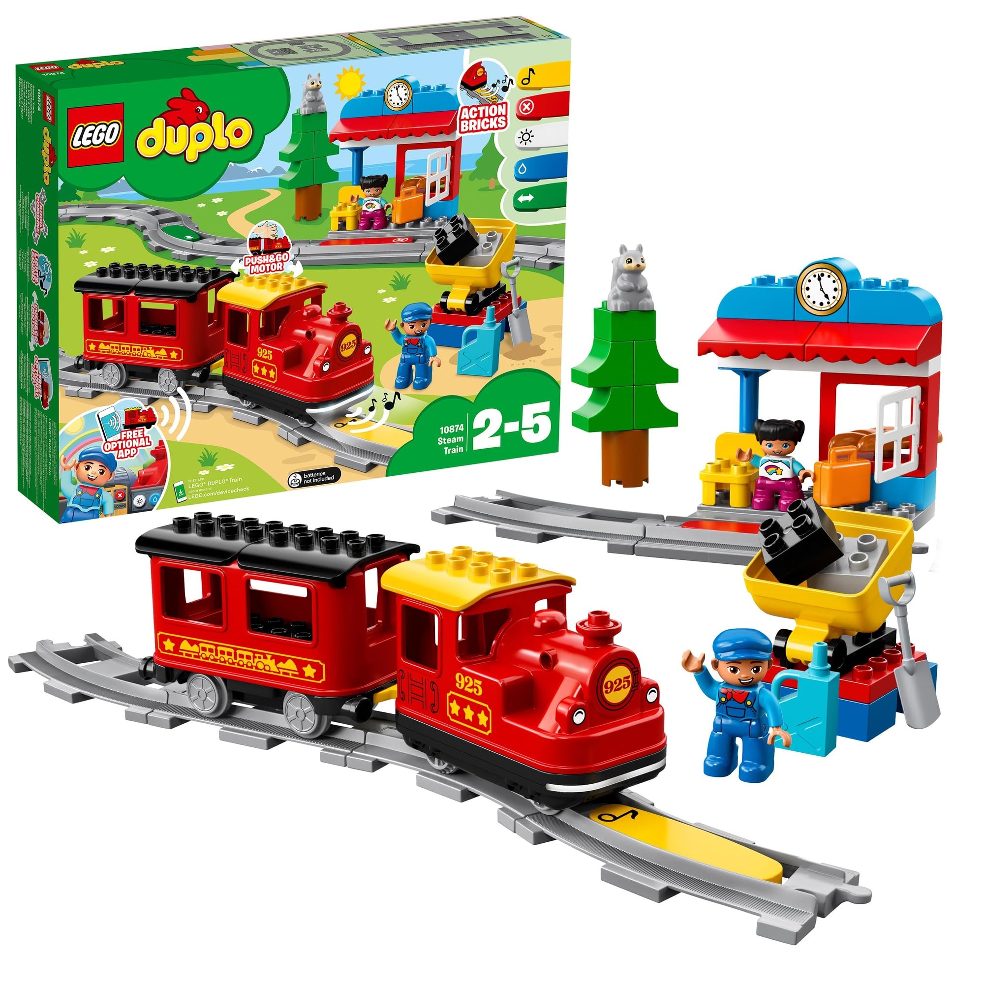 レゴ(LEGO) デュプロ キミが乗務員さん! おしてGO行政官庁車晴れ晴れしい 手あそび 手あそび 差し上げ物 生まれ落ちる日 立ちはだかる 知育 クリスマス 貨物輸送無料