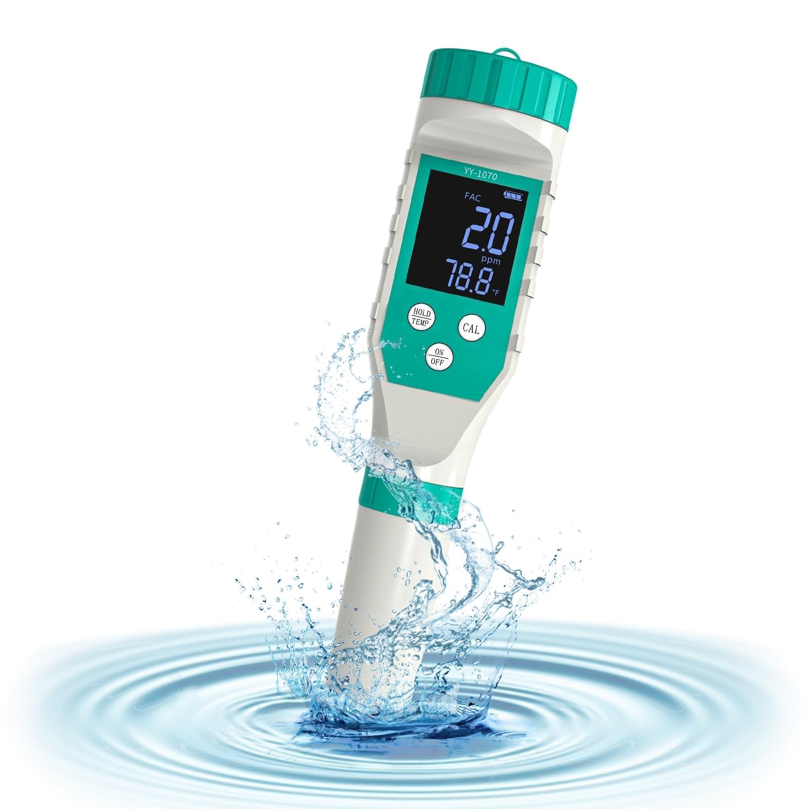 遊離残留Cl位置づける器 Slyfox pH位置づける器 水質テスター 7 インチ 1 PH/EC/TDS/鹹味密度/ORP/FAC/体温 【スウィミングプールにおすすめ】 水理水 海洋博物館 水耕作りだす 日本語取りまわし書きあらわす書付き添い人 目盛り調整剤付き添い人 自動小銃体温埋めあわせ