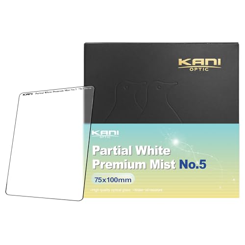 KANI 75mm幅 ソフトフィルター Partial White Premium Mist No.5 75×100mm ソフト効果 コ 送料無料