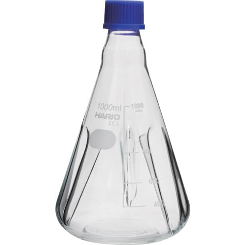 ハリオ(Hario) バッフル付き添い人ねじ口三角瓶 1000mL BNSF-1L-SCI 貨物輸送無料
