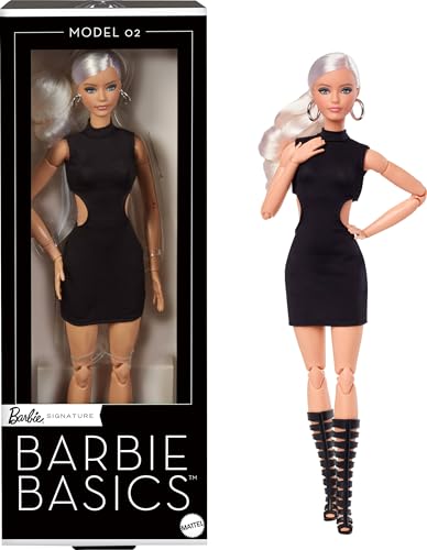バービー(Barbie) ベーシック プラチナブロンド シグネチャー BLACK きせかえ人形・ハウス バービー人形 6歳から JBH7 送料無料