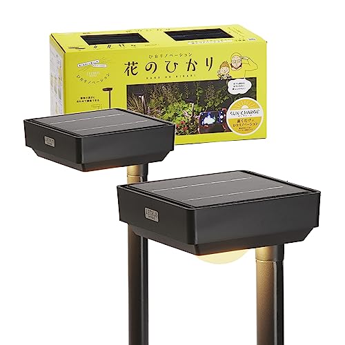 タカショー ソーラーライト 屋外 ひかりノベーション SUNCHARGE 花のひかり ブラック 間接照明 防水 ガーデンライト プロ仕様 送料無料|Manesus店