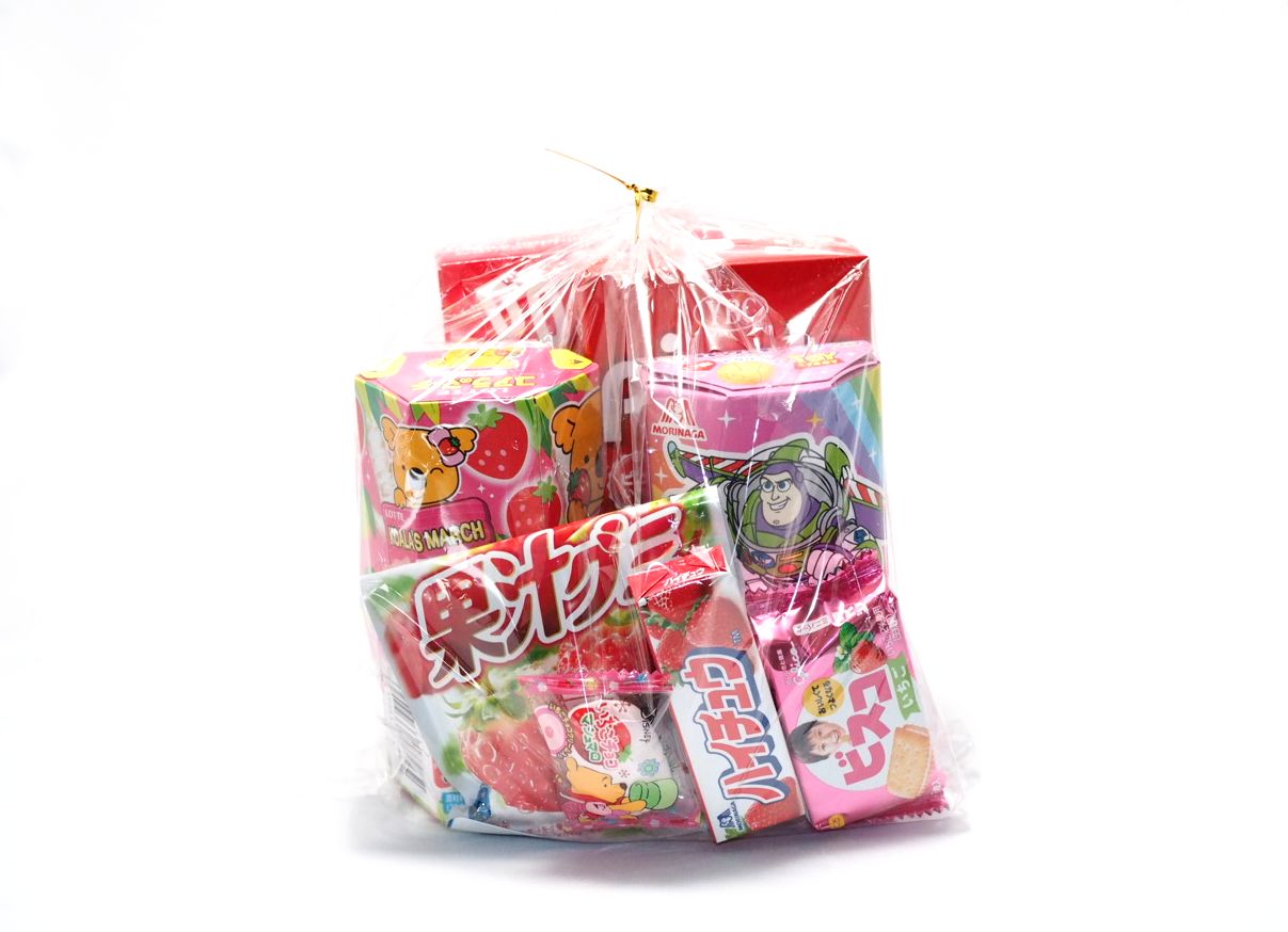 楽天市場 いちご味のお菓子 ８点セット菓子 ギフト 詰合せ 子供 職場 おやつ パーティー 駄菓子 お家 人気 景品 旅行 菓子セット 満足 安い イベント お菓子詰め合わせ お菓子の満月 お菓子の満月 楽天市場店