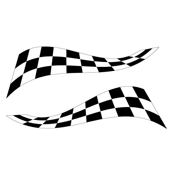 チェッカーフラッグデザイン ミラーセット - メルカリ