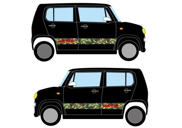 楽天市場 Suzukiハスラー オリジナル デカール 1台分 カモフラ レインボー ドレスアップ カスタム Hustler スズキ かわいい ステッカー Maniac Collection