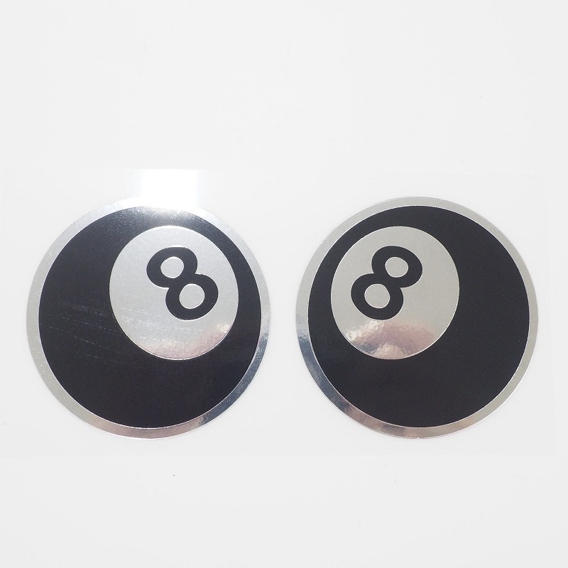 楽天市場】【ミラー】エイトボール ステッカー 8ボール 8BALL 6cm ワン