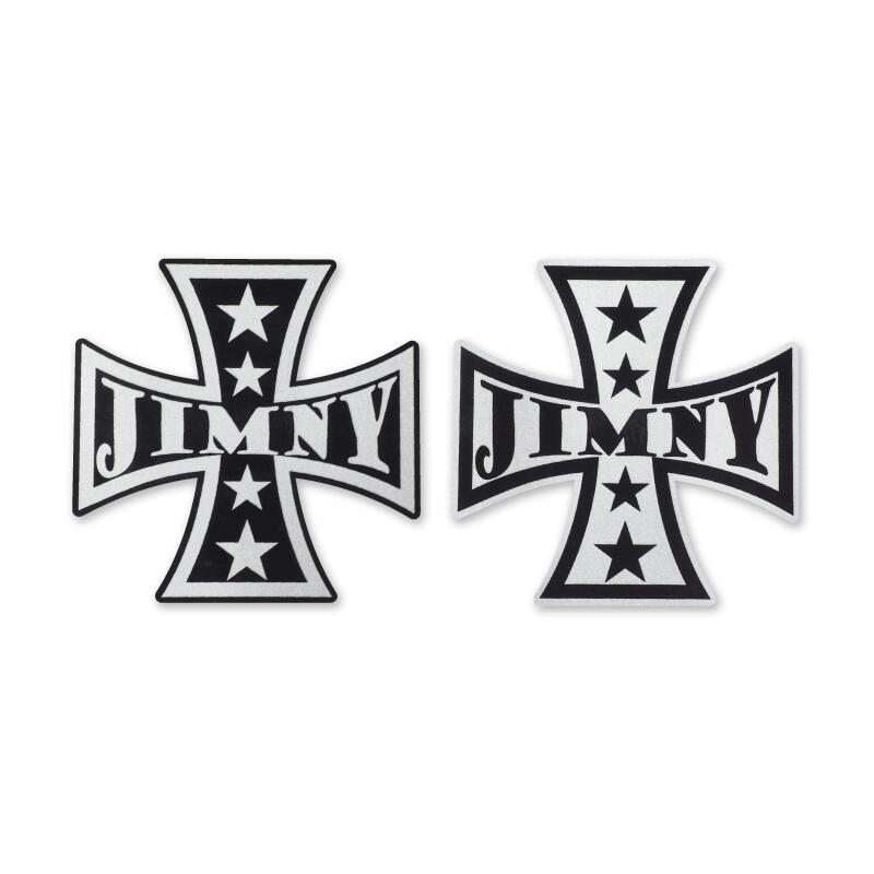 楽天市場】（ゴールド）ジムニー ステッカー アイアンクロス 金 8cm 1