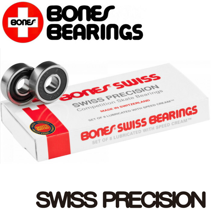 【新品未開封】BONES SWISS ベアリング BONES】SUPER SWISS 6 ボーンズ ベアリング スイス パーツ