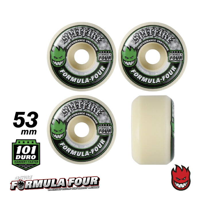 SPITFIRE FORMULA FOUR コニカルフル 97DURO58mm 楽天市場】【日祝も発送】スケートボード ウィール スケボー SPITFIRE