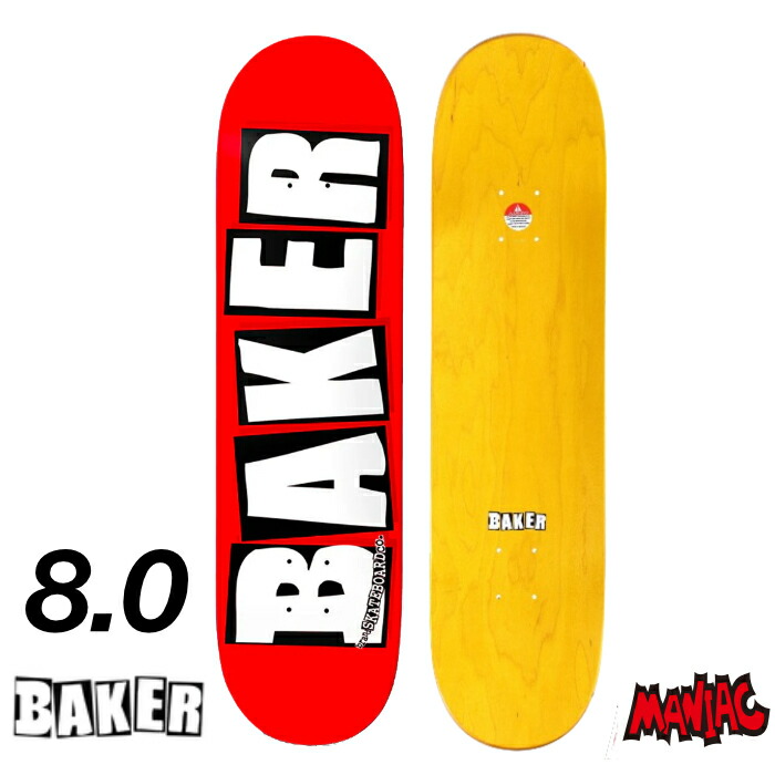 楽天市場】BAKER ベイカー BLAND LOGO DECK 7.3 ブランド ロゴ デッキ