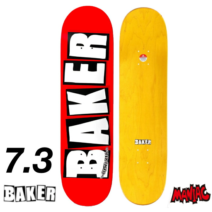楽天市場】BAKER ベイカー BLAND LOGO DECK 7.3 ブランド ロゴ