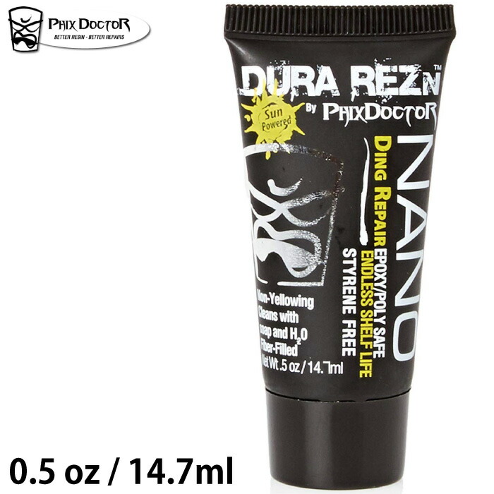 サーフボード リペア用 PHIX DOCTOR フィックスドクター NANO DURA REZN 0.5oz 14.7ml デュラレジン デュラレズ  紫外線硬化レジン サーフボード修理用品 優先配送