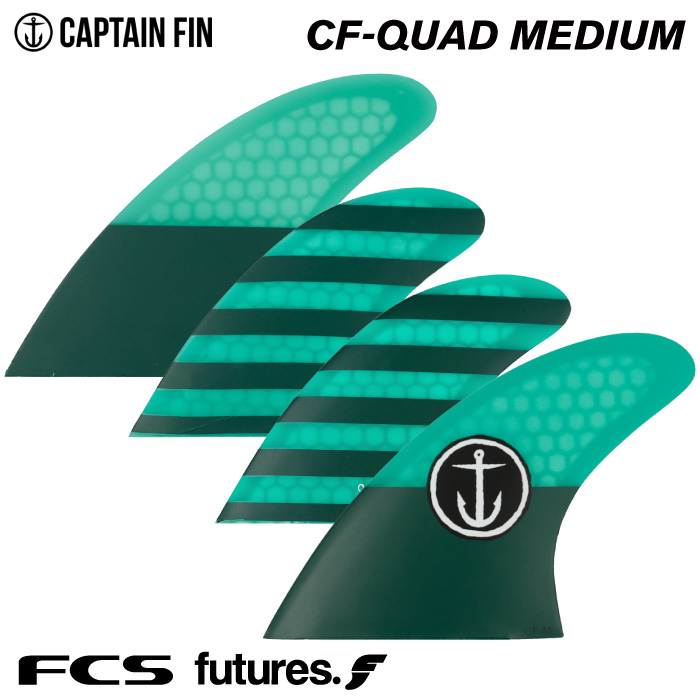 【楽天市場】【8/31まで！PT10倍中】ショートボード用フィン CAPTAIN FIN CO. キャプテンフィン CF-SERIES CF QUAD MEDIUM CFシリーズ CFクアッド
