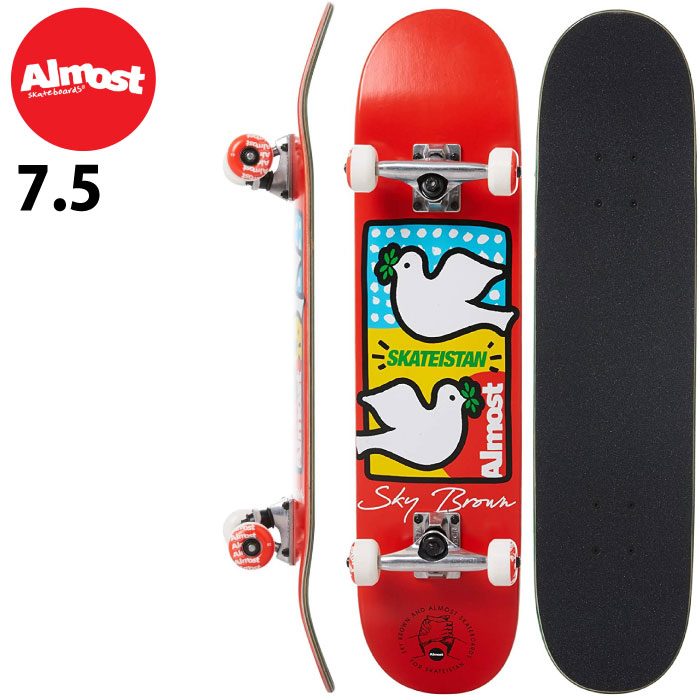 売れ筋 Almost オルモスト スケートボード コンプリート Skateistan Double Doves Mid ７ ０ Complete オールモスト スケボー Sk8 Skate ストリート 完成品 あす楽対応 格安 Lexusoman Com