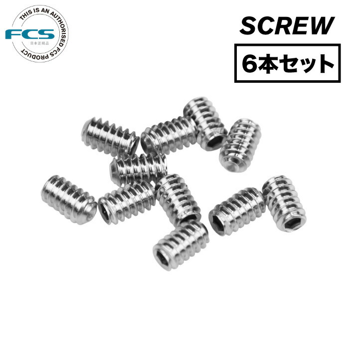 正規取扱店 フィンボルト FCS エフシーエス STAINLESS STEEL SCREW ６本セット フィンネジ フィンスクリュー FCSフィン  FCS2フィン 専用 サーフィン qdtek.vn