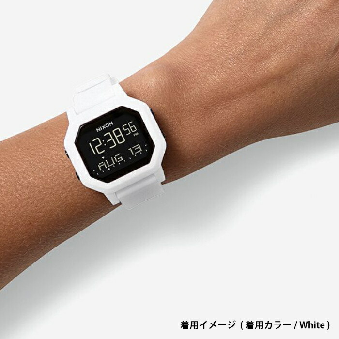 代引可 Nixon ニクソン 腕時計 Siren All Black A1311 001 サイレン オールブラック デジタル時計 タイドグラフ クロノグラフ 100m 10気圧防水 レディース サーフィン アウトドア 誕生日 クリスマス プレゼント あす楽対応 マニアック 生まれのブランドで