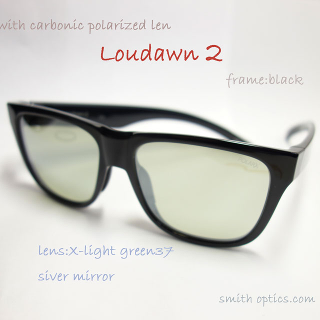 SMITH　LOWDOWN 2 BLACK　X-LIGHT GREEN37　SILVERMIRROR