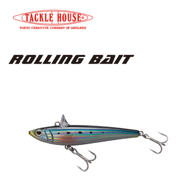 ローリングベイト 88 24g 6個セット ROLLING BAIT タックルハウス プラグ 新品 シーバス ルアー ヒラメ : タックルハウス(Tacklehouse) バイブレーション R.D.C ローリングベイト 88mm 24g SHレインボー  #22 RB88 ルアー : スポーツ＆アウトドア