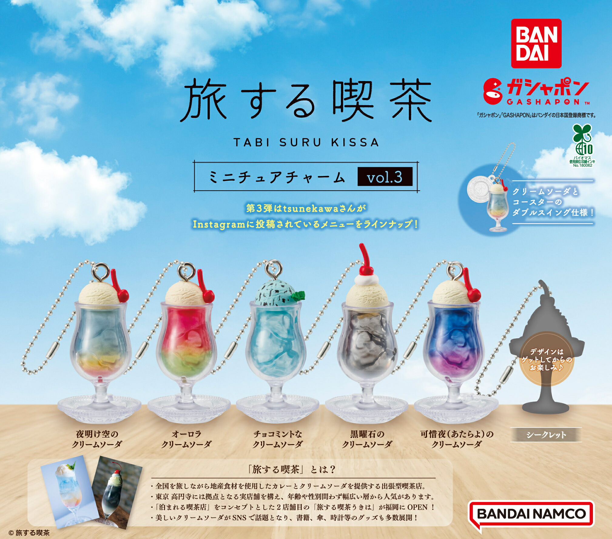 楽天市場】旅する喫茶 ミニチュアチャーム vol.2 4種セット : アミュー