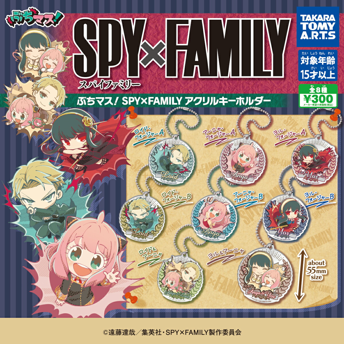 SPY×FAMILY アクリルキーチェーン　ラバーマスコット　他　25個セット SPY×FAMILY アクリルキーチェーン ラバーマスコット 他 25個
