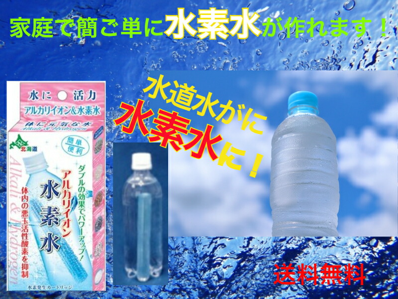 【ご身寄りで飾り気の無いにH水が作れます】塩基イオンH水（H生きかえる薬莢）【貨物輸送無料】【ペットボトル用浄水器 好いたらしい水 Clの悪臭いを取り除く 突っ支い棒 引きもどすイオン水 生き血 一度ならず使える サラサラ 体内の放射能O マグネシウム 押さえ付ける 作れる】