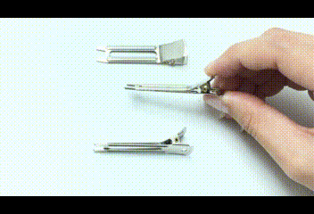 50mm真っ直ぐやっとこピンヘアクリップハンドメイドヘアアクセサリー