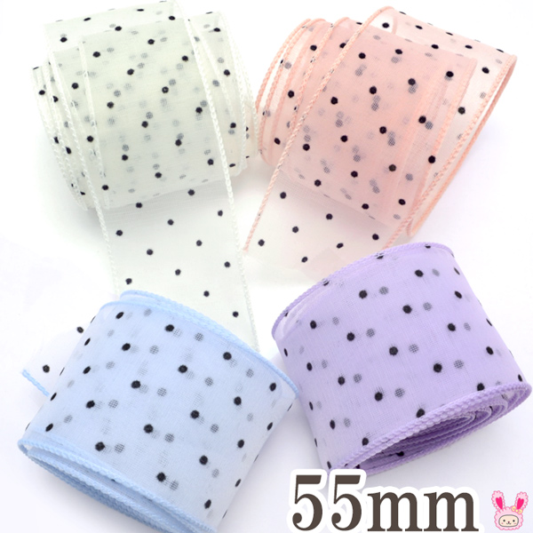 楽天市場】60mm ソリッドロンバスメッシュリボン 2m ［在庫限り