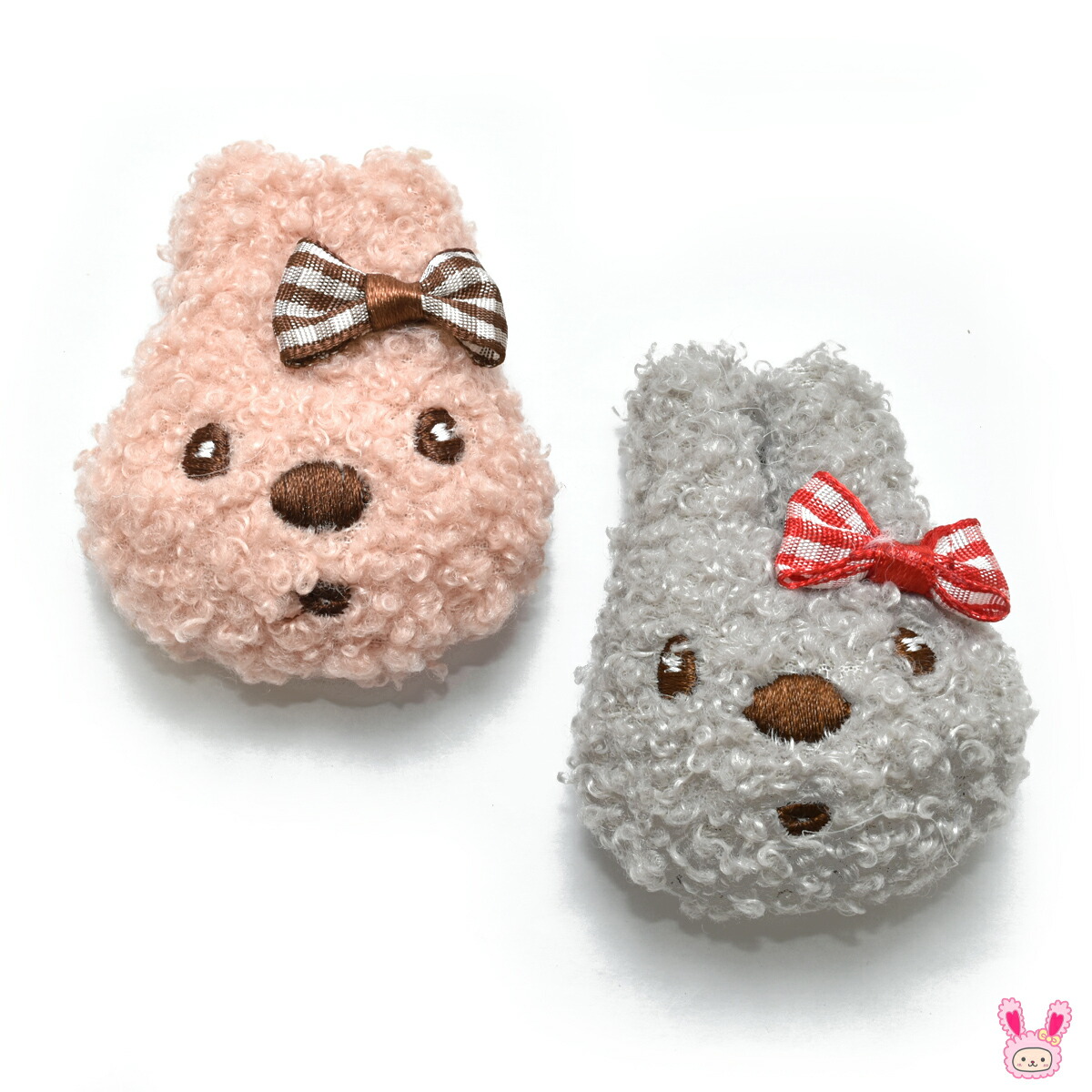 楽天市場】モチーフ もふもふうさちゃん 顔のぬいぐるみ 2個